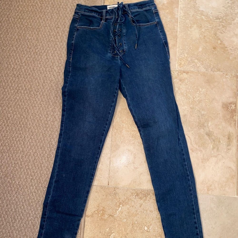Garage Stretchy Tie Jeans